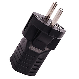 Hình ảnh German 4.8mm Round Prong to US American 5-15R Plug Adapter Male to Female Conversion Plug