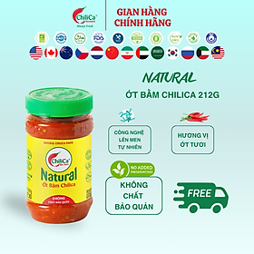 Natural Ớt Bằm ChiliCa 212g - Lên Men Tự Nhiên, Không Chất Điều Vị, Không Hương Liệu