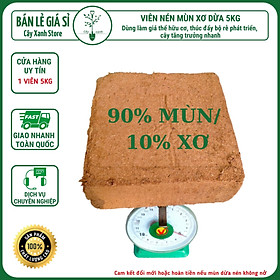 Mua Viên Nén Mùn Dừa Xơ Dừa Nén 4 8 - 5.2kg Ngâm 35 Lít Nước Nở 35Kg Mùn Dừa - Shop Hạt Giống  Đất sạch  Phân Bón  Hữu Cơ