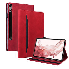 Bao Da Lộn Cao Cấp Cho Samsung Galaxy Tab S10 FE, S10 FE Plus, S10 Plus và S10 Ultra – Mềm Mịn, Chống Trầy, Thiết Kế Sang Trọng, Tích Hợp Ngăn Ví và Cài thẻ - hàng chính hãng