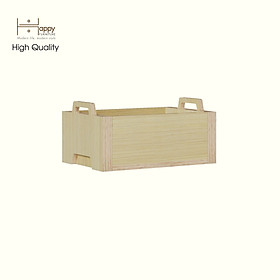 HAPPY FURNITURE , Gỗ tự nhiên , Thùng lưu trữ gỗ Plywood - GAMOR , TLT_022 , 45cm x 30cm x 22cm DxRxC