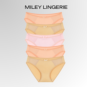 Combo 5 Quần Lót Nữ Thun Lạnh Phối Ren Trước