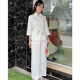 Đồ Lam Đi Chùa # Sẫm Lụa Hạt