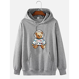 Áo Hoodie 3d Gấu Bông Phi Hành Gia hold siêu hot Unisex ulzzang siêu thời trang, Áo Hoodie Gấu Teddy - Áo Gấu Teddy World Cao Cấp Vải Nỉ Bông Cotton 2 lớp chất đẹp, Áo hoodie gấu thám hiểm nỉ ngoại from dưới 70kg