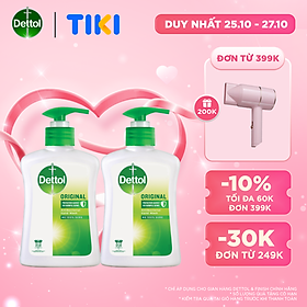 Combo 2 nước rửa tay diệt khuẩn Dettol 250G