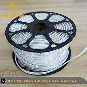 [Giá 1 mét] Led dây 220V đổi màu (Trắng)-(Vàng)-(Trung tính) - bọc chống nước - trang trí trần, quấn thân cây