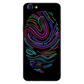 Ốp Lưng in cho Oppo F5 - F5 Youth Mẫu Vân Tay Neon - Hàng Chính Hãng