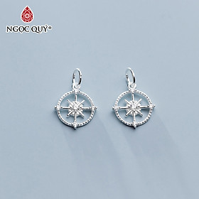 Charm treo hình bánh lái bạc trắng - Ngọc Quý Gemstones