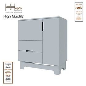 [Happy Home Furniture] MOLLY, Tủ lưu trữ 2 cánh mở - 2 ngăn kéo, 72cm x 40cm x 82cm ( DxRxC), TCM_104