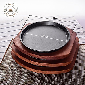 Mua CHẢO GANG TRÒN ĐẾ GỖ | GANG TRÒN CHỐNG DÍNH ĐẾ GỖ CHUYÊN DÙNG BÍT TẾT - ĐỒ NƯỚNG HÀNG LOẠI I