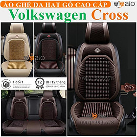 Áo trùm lót bọc ghế xe ô tô Volkswagen Cross da PU hạt gỗ tự nhiên CAO CẤP