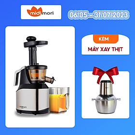 Mua Máy Ép Chậm Midimori MDMR-999 (250W) - Hàng chính hãng - Tặng 1 Máy Xay Thịt Inox Midimori Chopper (500W)