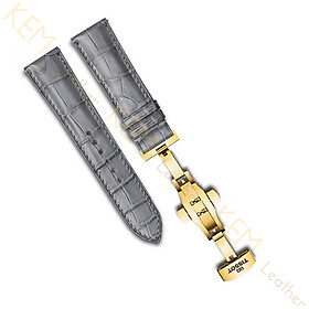 Dây đeo đồng hồ Tissot - Dây Đeo Đồng Hồ Da Cá Sấu Xám Thay Thế Dành Cho Tissot Size 19/20/21/22mm - Chất Liệu Da Cá Sấu Cao Cấp Tương Thích Tất Cả Các Phiên Bản Đồng Hồ Tissot - Bảo Hành 12 Tháng