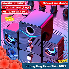 Mua Loa vi tính để bàn XSmart MC D221 SUPER BASS cực đã  có LED  dòng loa cao cấp cho laptop  pc  điện thoại - Hàng Chính Hãng