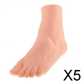 5x21.5cm Female Left Foot Mannequin Dummy Mould Sandal Shoe Sock Display Model