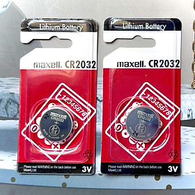 Pin Maxell CR2032 Lithium 3V Cao Cấp Made In Japan Date 2031