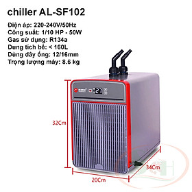 Máy lạnh chiller Aoling AOL AL Z1, Z2, SF102 làm mát nước bể cá tép thủy sinh