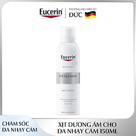 Xịt Dưỡng Ẩm Eucerin Hyaluron Mist Spray Sensitive Skin Dành Cho Da Nhạy Cảm 150ml ( mẫu mới)