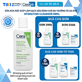 Sữa rửa mặt giúp làm sạch sâu dành cho da thường và da khô CeraVe Hydrating Cleanser