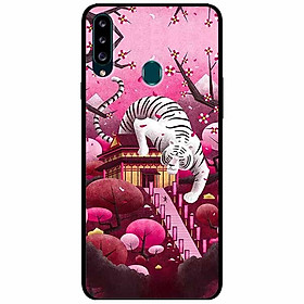 Ốp lưng dành cho Samsung A20s mẫu Thần Hổ Trắng