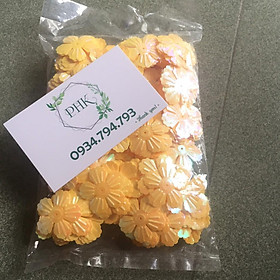 100grm hoa mai vàng 5 cánh nguyên liệu handmade