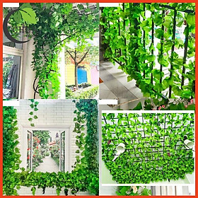 Mua Dây lá giả  dây lá nho dài 2m3 trang trí nhà cửa  cửa hàng  văn phòng
