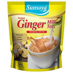 Trà sữa gói Malaysia SunSoya/ Trà sữa hòa tan 3 trong 1/ Trà sữa nhập khẩu/ Trà sữa tự pha - Vị Gừng/ Ginger Milk tea