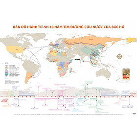 Sách Di sản Hồ Chí Minh. Bản đồ Hành trình 30 năm tìm đường cứu nước của Bác Hồ