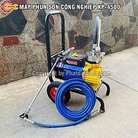 Máy Phun Sơn Công Nghiệp KP-4500-Công Suất 4500W-Đầy Đủ Phụ Kiện-Dây Áp Lực 20m-Bảo Hành 12 Tháng