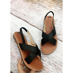 Giày sandal bệt nữ, chất liệu da bò MT31