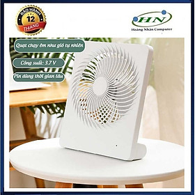 Mua Quạt tích điện để bàn  quạt mini không dây sạc pin USB có 3 tốc độ gió  pin 1200mAh - HN