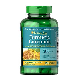 Tinh bột nghệ Turmeric Curcumin Puritan's Pride giảm loét dạ dày, đẹp da, trắng hồng, mịn màng, sáng da, làm chậm quá trình lão hóa - OZ Slim Store