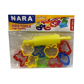 Bộ Khuôn Nặn Học Tập + Cây Lăn Kiddy Clay 10SMR