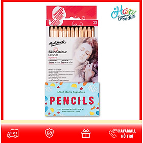 Hình ảnh Bộ Bút Chì Màu Skin Colour Pencils 12 Cái – Skin Colours Pencils Mont Marte (Bao Bì Ngẫu Nhiên)