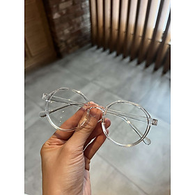 Kính Mắt tròn gọng nhựa nhẹ cho nam nữ