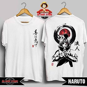 (HOT) Áo Kakashi Thư Pháp Cực Chất - Áo Phông Hatake Kakashi Naruto Đẹp NT08