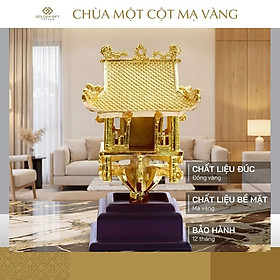 Mô hình Chùa Một Cột mạ vàng 24K - Quà lưu niệm Thủ đô Hà Nội
