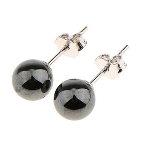 Freshwater Pearl Stud Earrings Black Natural Pearls Earrings for Women