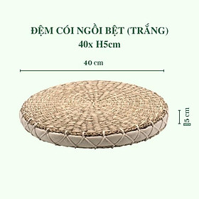 Mua Nệm cói màu be - Đệm cói ngồi bệt - Đệm yoga ngồi thiền cao cấp dành cho nhà hàng  quán cafe  phòng khách