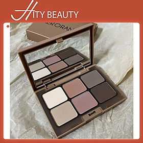 Bảng phấn mắt HERORANGE 6 ô màu lì và nhũ kim tuyến trang điểm lâu trôi - Hity Beauty