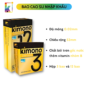 Combo 2 hộp bao cao su kimono superthin 15 chiếc