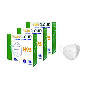 Khẩu trang y tế kháng khuẩn 4 lớp n95 sun cloud