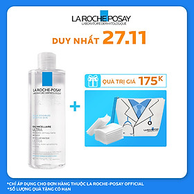 Nước Tẩy Trang Làm Sạch Sâu Cho Da Nhạy Cảm La Roche-Posay Micellar Water Ultra Sensitive Skin 400ml