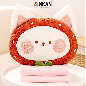 Chăn Gối Văn Phòng Cao Cấp ANKAN (15 LỰA CHỌN), Gấu Mềm Mịn, Thời Trang, Thiết Kế Hiện Đại, Xinh Xắn