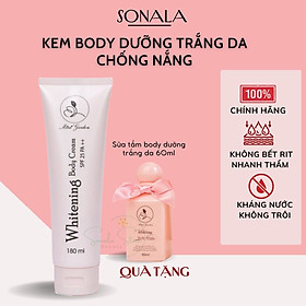 Kem body dưỡng trắng men bia WHITENING MINIGARDEN 180ml Làm Trắng Bật Tông