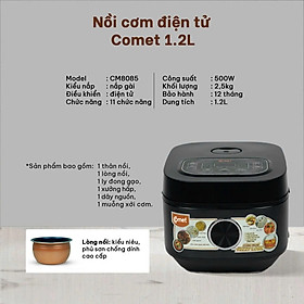 Mua Nồi cơm điện tử 1 2L COMET - CM8085 - Hàng Chính hãng