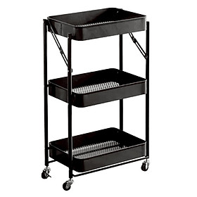 Kệ 2858 - 4177 đa năng bằng thép carbon không gỉ, chống xước, sơn đen tĩnh điện, tiện nghi cho nhà bếp sạch sẽ