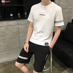 ĐỒ BỘ THỂ THAO NAM NGẮN THUN COTTON 4 CHIỀU CO GIÃN TỐT,QUẦN PHỐI 3 SỌC ĐẸP,ĐỒ BỘ THỂ THAO MÙA HÈ CÁ TÍNH - JINS STORE