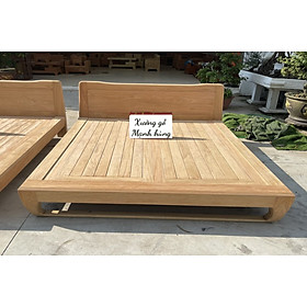 Mua Giường ngủ gỗ gỗ đỏ cao cấp mẫu chân quỳ