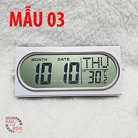 Đồng hồ lịch vạn niên điện tử dùng để gắn lên đồng hồ treo tường có lịch dương, nhiệt độ bảo hành 12 tháng - MẪU SỐ 3